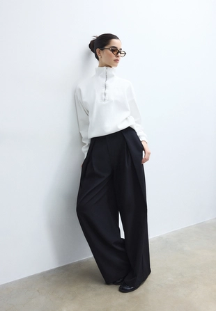 Толстовка с воротником-стойкой на молнии- Заказать в России