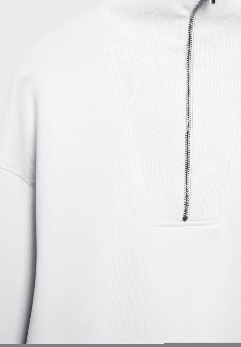 Толстовка с воротником-стойкой на молнии