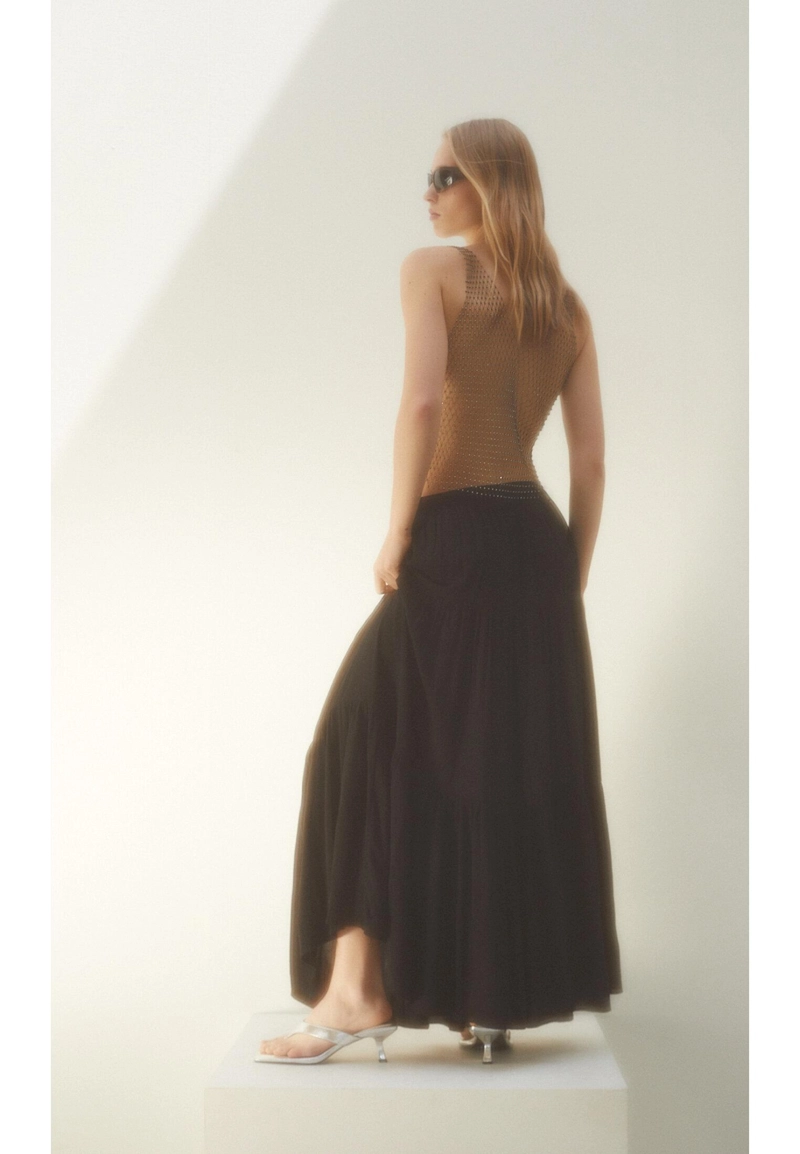 Юбка миди в стиле бохо