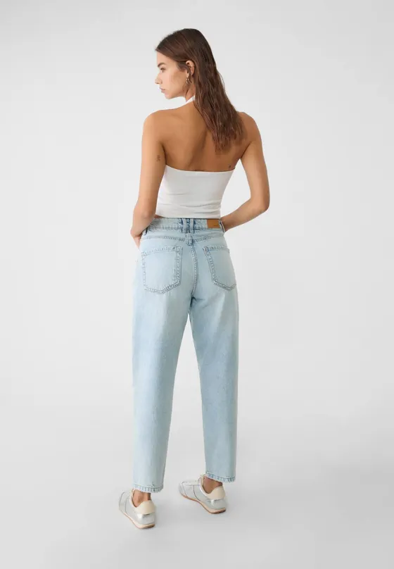 Джинсы mom fit D81