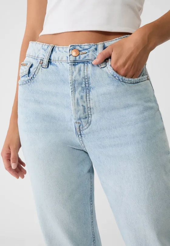 Джинсы mom fit D81