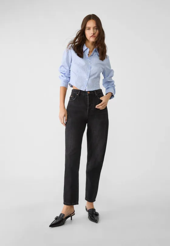 Джинсы mom fit D81