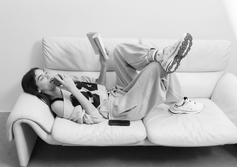 Брюки-джоггеры с рукавами-фонариками из флиса