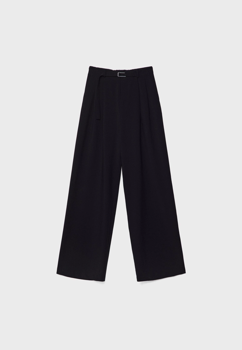 Широкие брюки с пряжкой