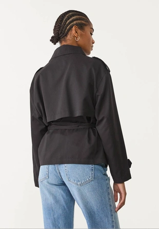 Тренч свободного кроя с поясом- Заказать в России