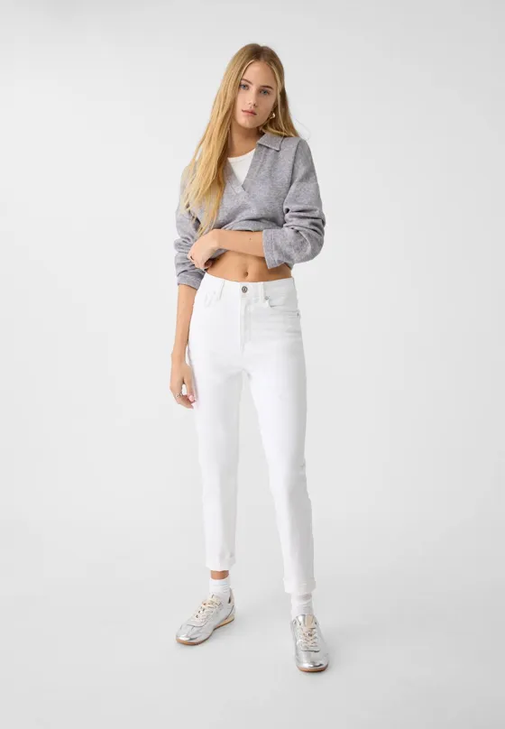 Джинсы mom fit D10 облегающего кроя