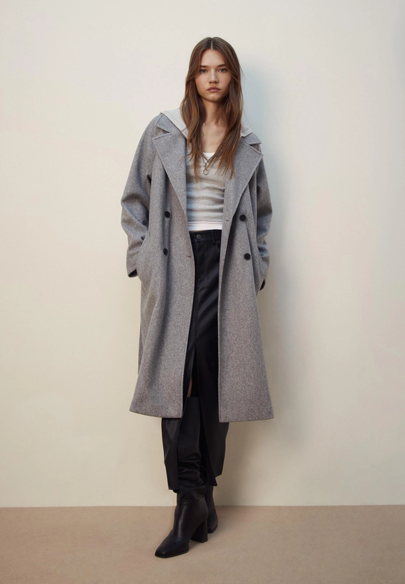 Тренч из мягкой ткани