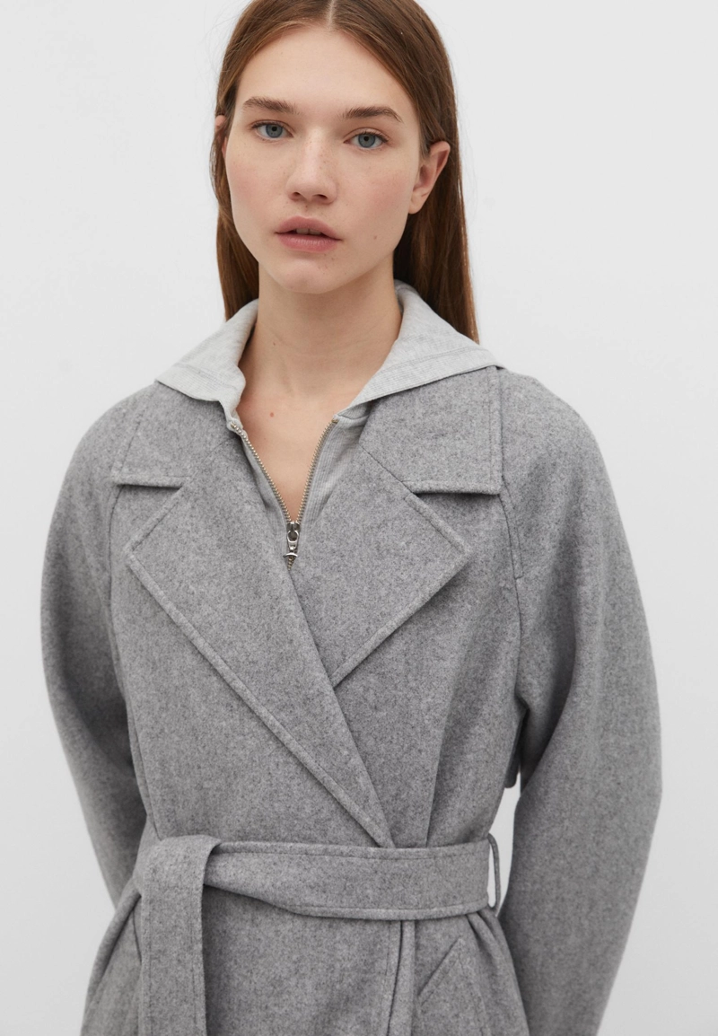 Тренч из мягкой ткани