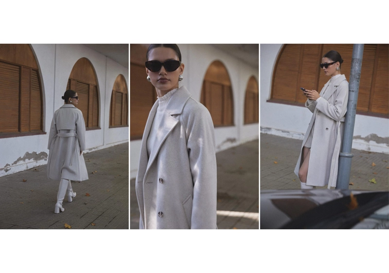 Тренч из мягкой ткани