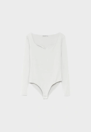 Боди с вырезом сердечком- Заказать в России