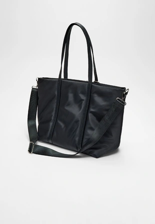 Сумка-шопер из ткани с декоративным бантом- Заказать в России