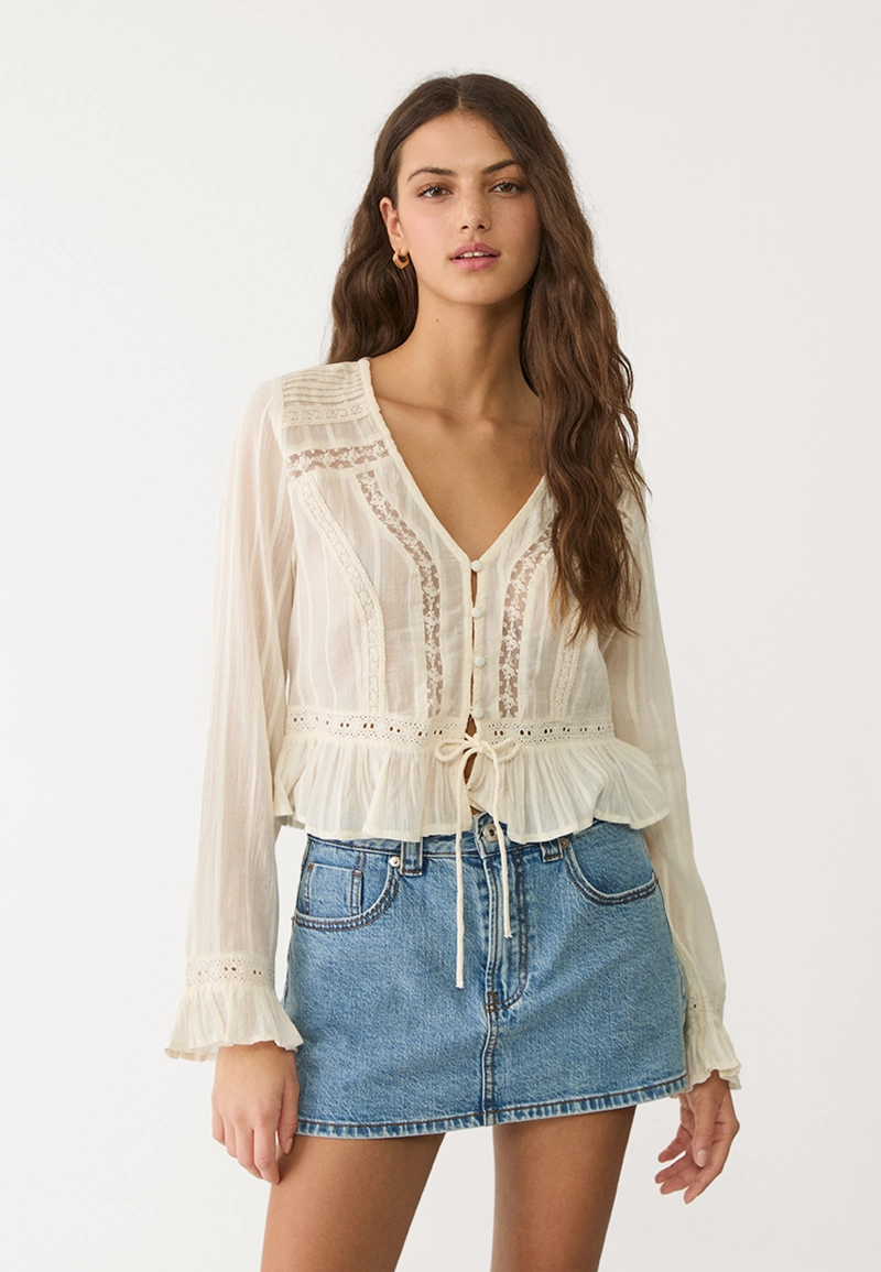 D62 Джинсовая юбка-шорты