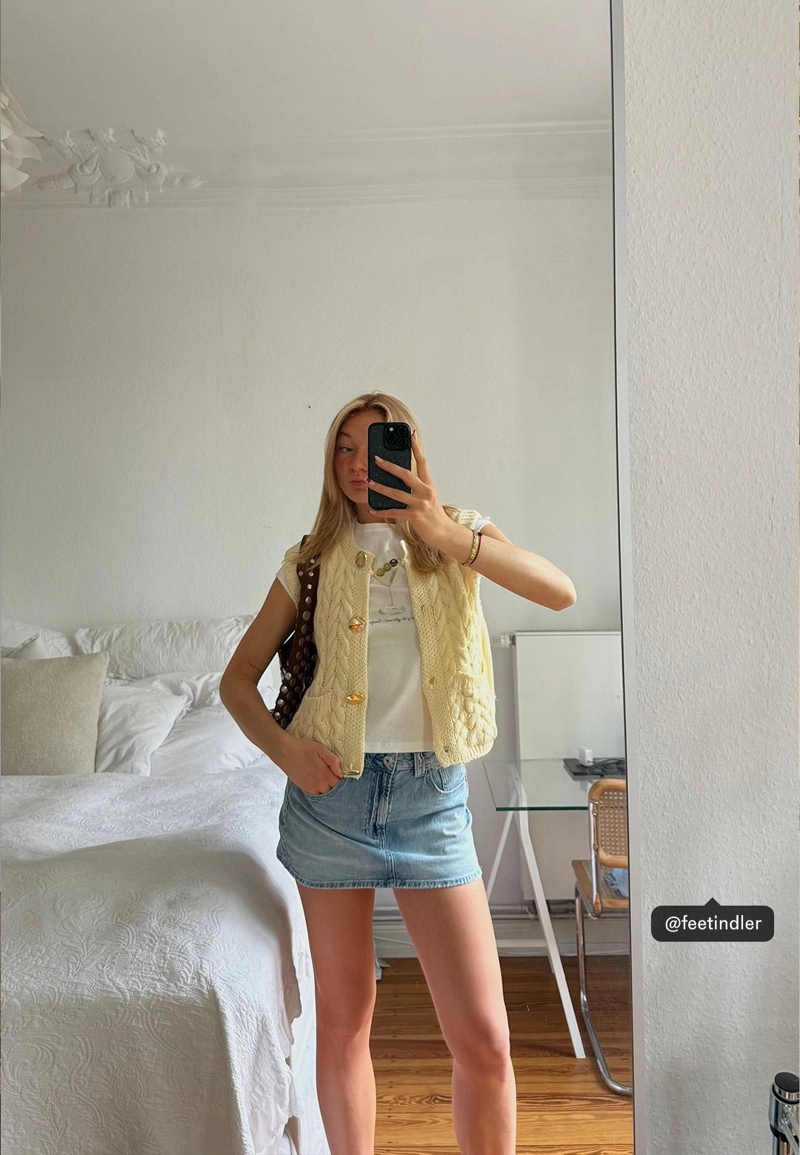 D62 Джинсовая юбка-шорты