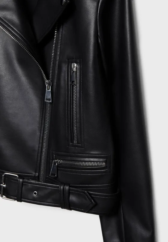 Куртка-косуха из искусственной кожи