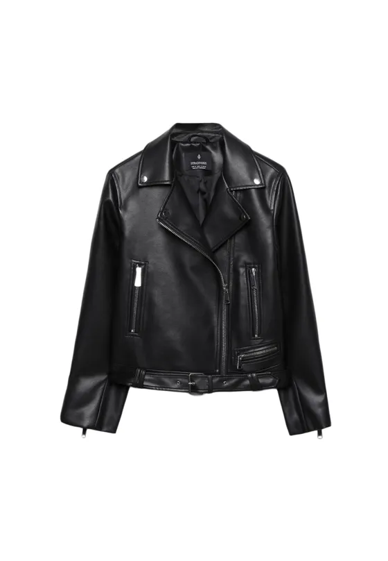 Куртка-косуха из искусственной кожи