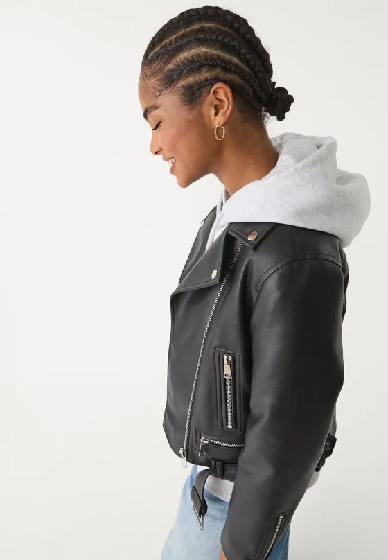 Куртка-косуха из искусственной кожи