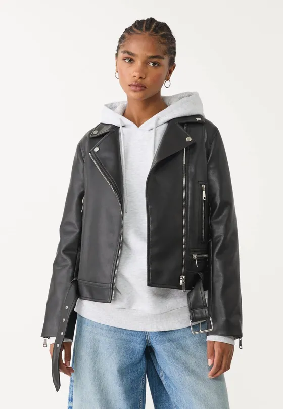 Куртка-косуха из искусственной кожи