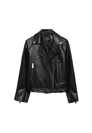 Куртка-косуха из искусственной кожи- Заказать в России