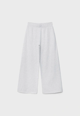 Брюки из мягкой ткани с широкими штанинами и окантовкой- Заказать в России