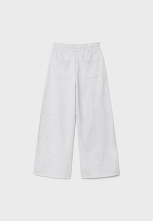 Брюки из мягкой ткани с широкими штанинами и окантовкой- Заказать в России