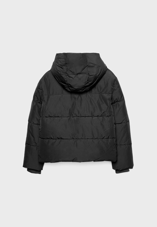 Базовая стеганая куртка с капюшоном- Заказать в России