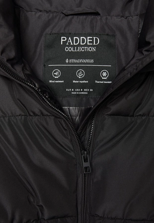 Базовая стеганая куртка с капюшоном- Заказать в России