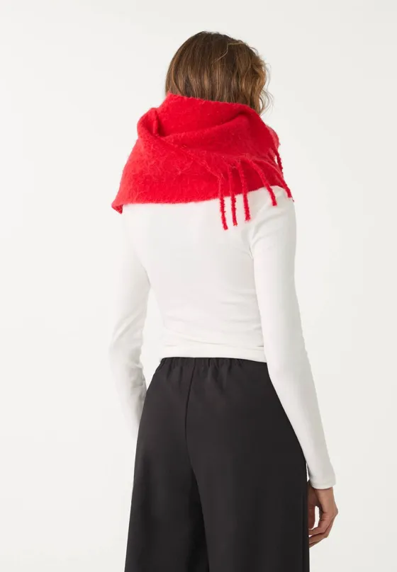 Футболка с длинными рукавами и сборками