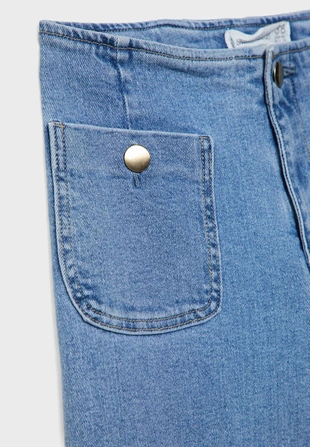 Джинсы D77 в минималистичном стиле с карманами- Заказать в России